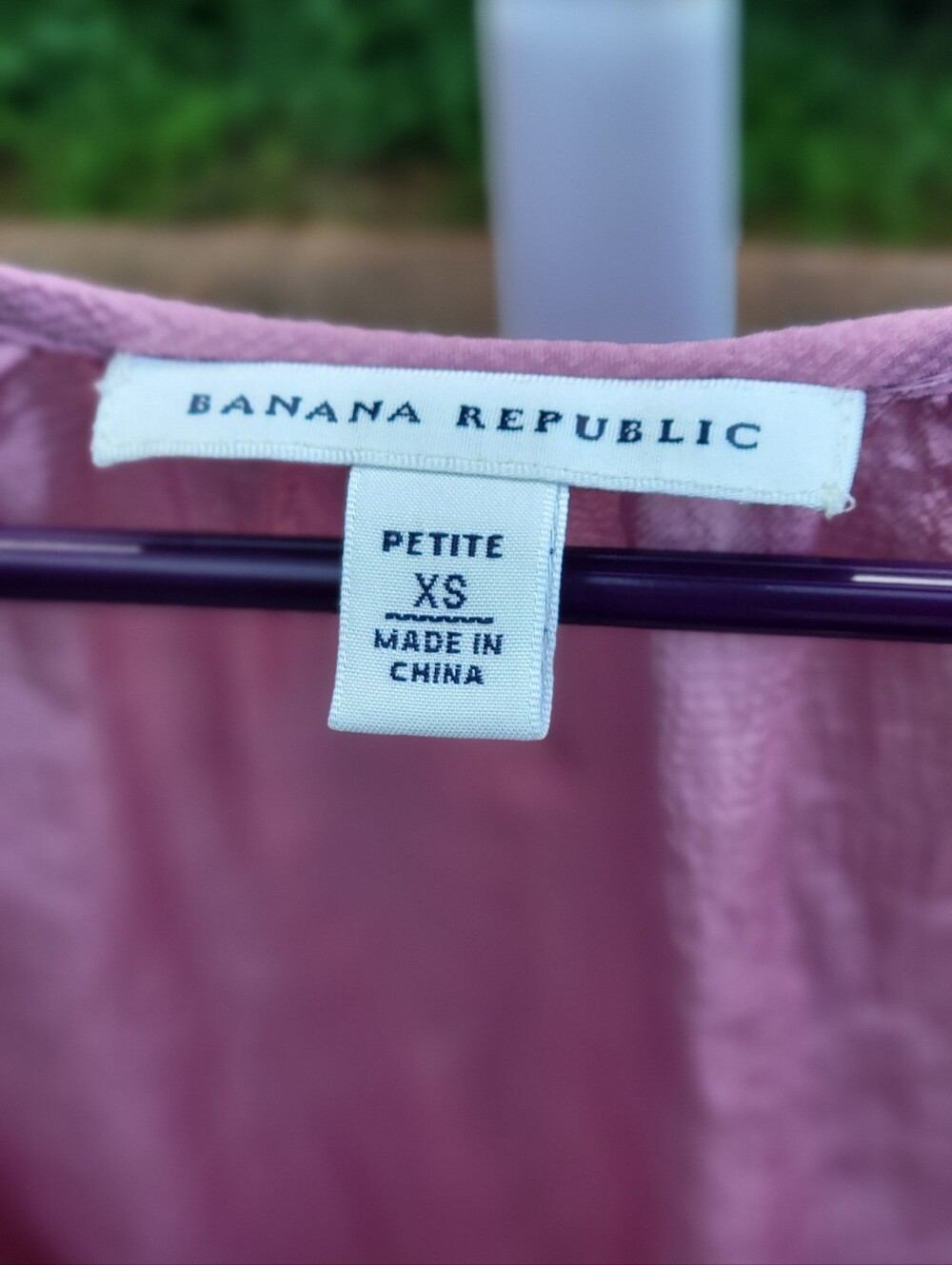 Banana Republic Pink Ruffle Drawstring Blouse - Picture 2 of 5